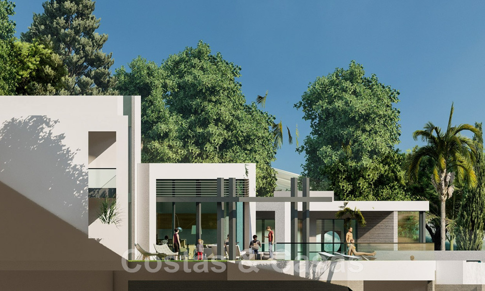 2 Parcelas + proyecto de construcción exclusivo en venta para una majestuosa villa contemporánea en Nueva Andalucía, Marbella 43925