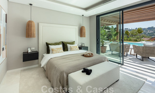 Villa de lujo andaluza contemporánea en venta con numerosas comodidades de lujo, rodeada de campos de golf en Nueva Andalucía, Marbella 44359 