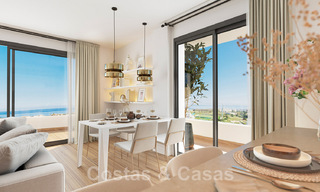 Se venden lujosos apartamentos nuevos de estilo contemporáneo con amplia terraza y vistas panorámicas al mar en Estepona centro 44290 