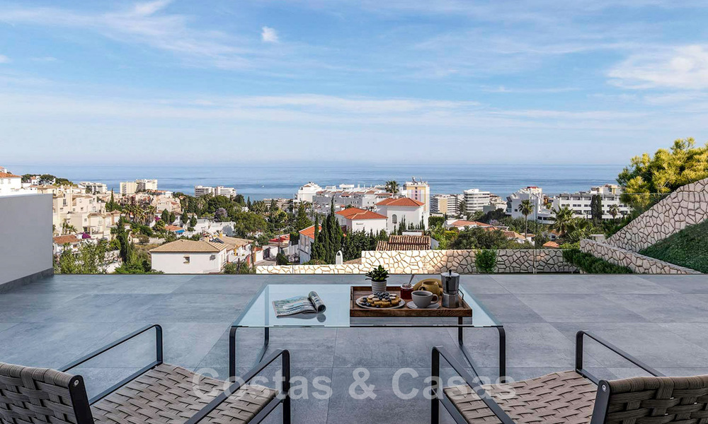 Nueva villa de diseño modernista en venta con fenomenales vistas al mar a poca distancia de la playa en Benalmádena, Costa del Sol 44581