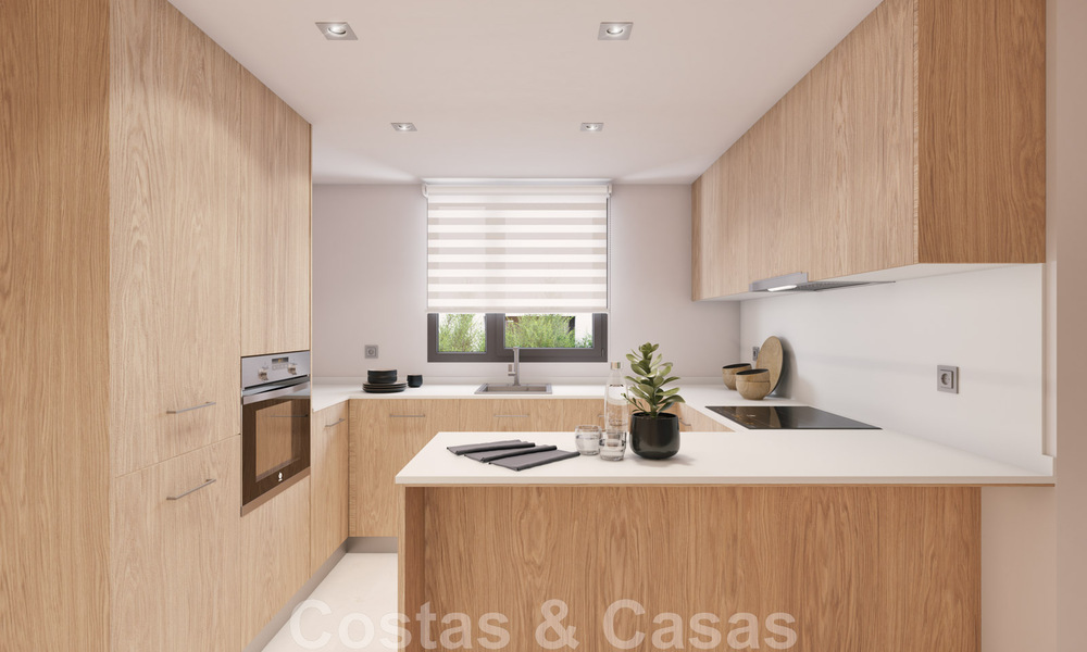 Nuevos apartamentos contemporáneos de lujo en venta con vistas al mar a poca distancia de la playa en Casares, Costa del Sol 44503