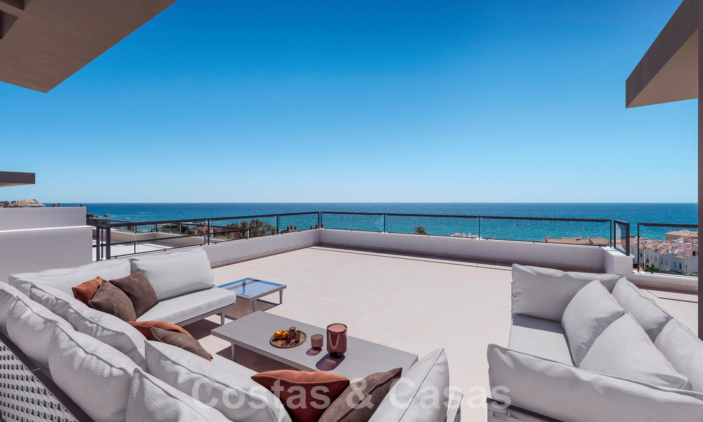Nuevos apartamentos contemporáneos de lujo en venta con vistas al mar a poca distancia de la playa en Casares, Costa del Sol 44510