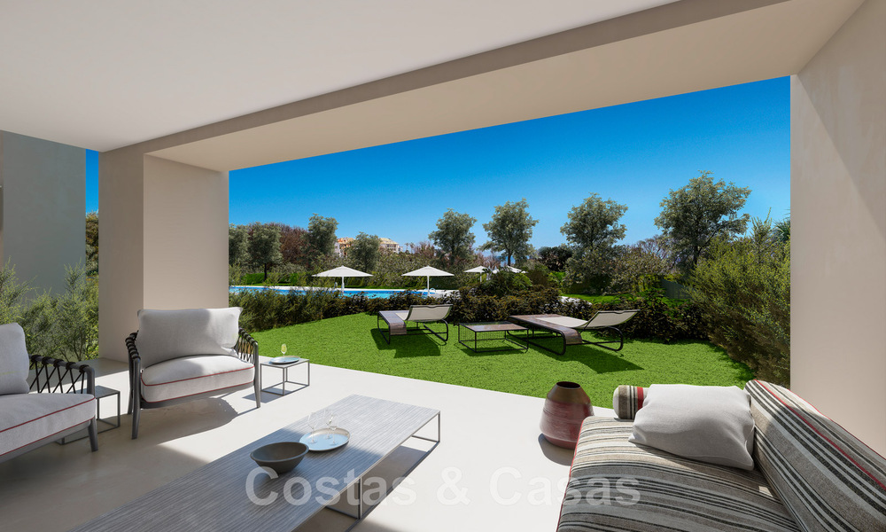 Nuevos apartamentos contemporáneos de lujo en venta con vistas al mar a poca distancia de la playa en Casares, Costa del Sol 44511