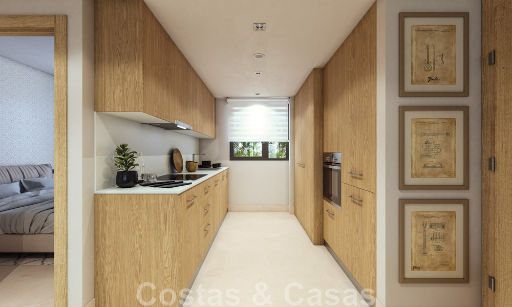 Nuevos apartamentos contemporáneos de lujo en venta con vistas al mar a poca distancia de la playa en Casares, Costa del Sol 44514