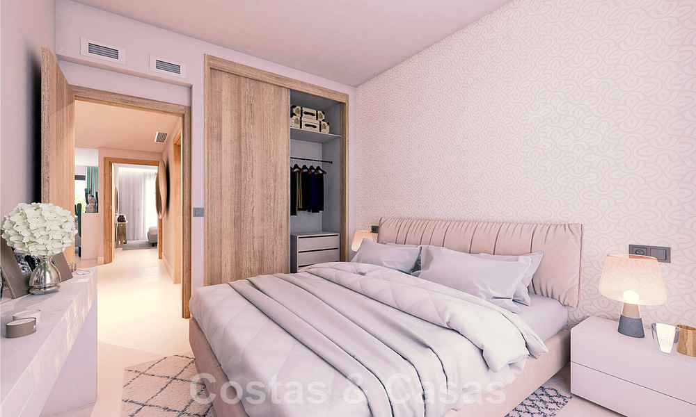 Nuevos apartamentos contemporáneos de lujo en venta con vistas al mar a poca distancia de la playa en Casares, Costa del Sol 44517