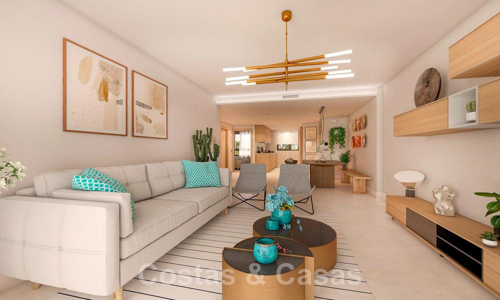 Nuevos apartamentos contemporáneos de lujo en venta con vistas al mar a poca distancia de la playa en Casares, Costa del Sol 44519