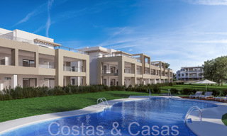 Nuevos apartamentos contemporáneos de lujo en venta con vistas al mar a poca distancia de la playa en Casares, Costa del Sol 66739 