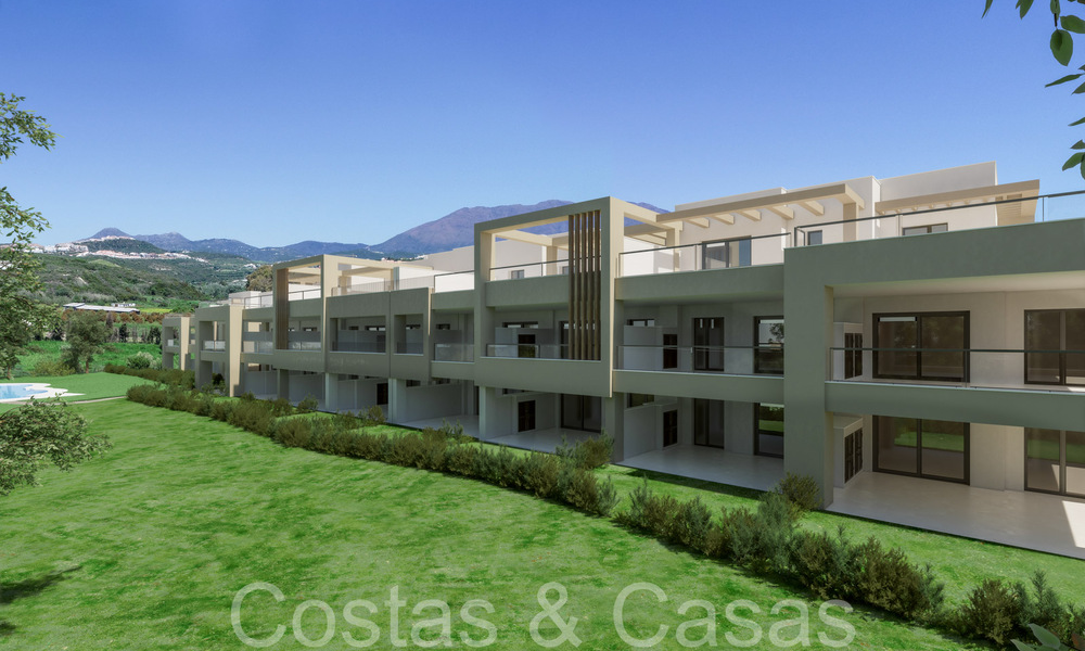 Nuevos apartamentos contemporáneos de lujo en venta con vistas al mar a poca distancia de la playa en Casares, Costa del Sol 66740