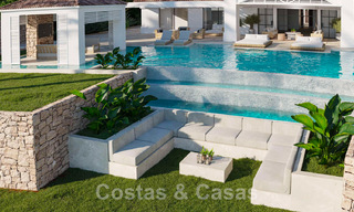 Se vende villa de lujo mediterránea de estilo ibicenco, ubicada en una zona residencial de alta categoría en el corazón de Nueva Andalucía, Marbella 44621 