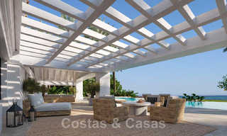 Se vende villa de lujo mediterránea de estilo ibicenco, ubicada en una zona residencial de alta categoría en el corazón de Nueva Andalucía, Marbella 44623 