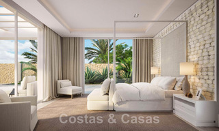 Se vende villa de lujo mediterránea de estilo ibicenco, ubicada en una zona residencial de alta categoría en el corazón de Nueva Andalucía, Marbella 44629 