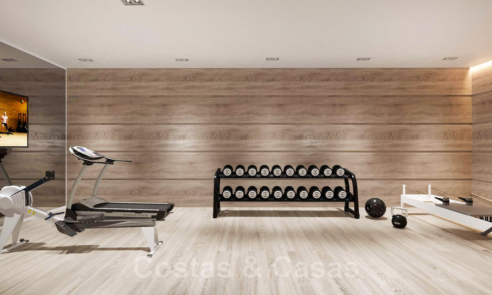 Se vende villa de lujo mediterránea de estilo ibicenco, ubicada en una zona residencial de alta categoría en el corazón de Nueva Andalucía, Marbella 44639