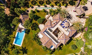 Majestuosa villa de lujo en venta con vistas panorámicas al mar en la exclusiva comunidad de Sierra Blanca en la Milla de Oro de Marbella 44766 