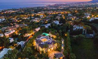 Majestuosa villa de lujo en venta con vistas panorámicas al mar en la exclusiva comunidad de Sierra Blanca en la Milla de Oro de Marbella 44792 
