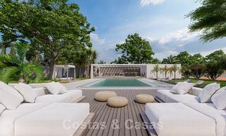 Sublime villa de lujo en venta en una gran parcela, con arquitectura mediterránea, cerca de la playa en la Nueva Milla de Oro entre Marbella y Estepona 44959 