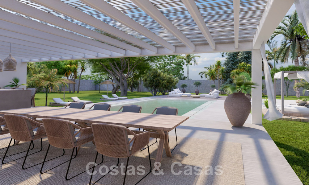 Sublime villa de lujo en venta en una gran parcela, con arquitectura mediterránea, cerca de la playa en la Nueva Milla de Oro entre Marbella y Estepona 44974