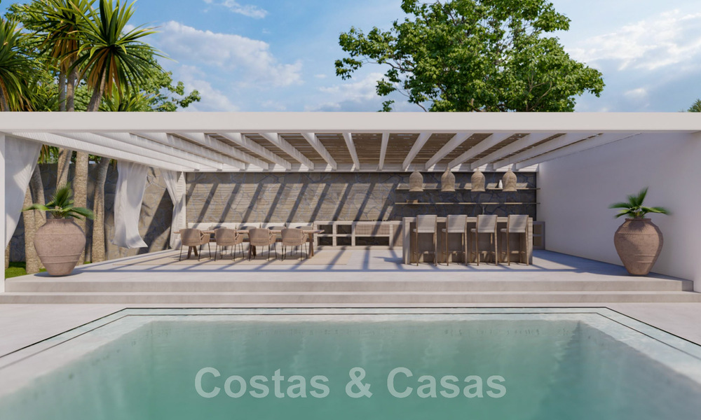 Sublime villa de lujo en venta en una gran parcela, con arquitectura mediterránea, cerca de la playa en la Nueva Milla de Oro entre Marbella y Estepona 44975