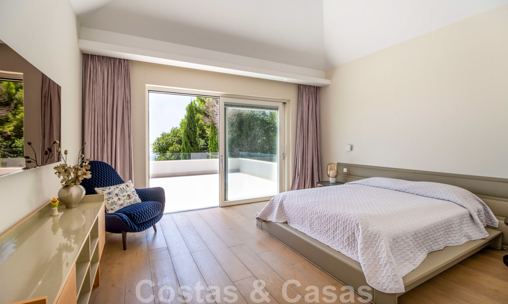 Villa contemporánea de lujo en venta con vistas al mar en el complejo más exclusivo de La Zagaleta en Benahavis - Marbella 45179