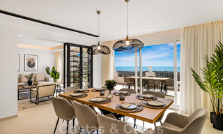 Amplio ático de lujo totalmente reformado en venta con vistas al mar en Benahavis - Marbella 45305 