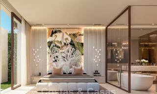 Nueva y ultramoderna villa de lujo en venta con diseño arquitectónico, en primera línea de golf de Los Naranjos en Nueva Andalucía, Marbella 46033 