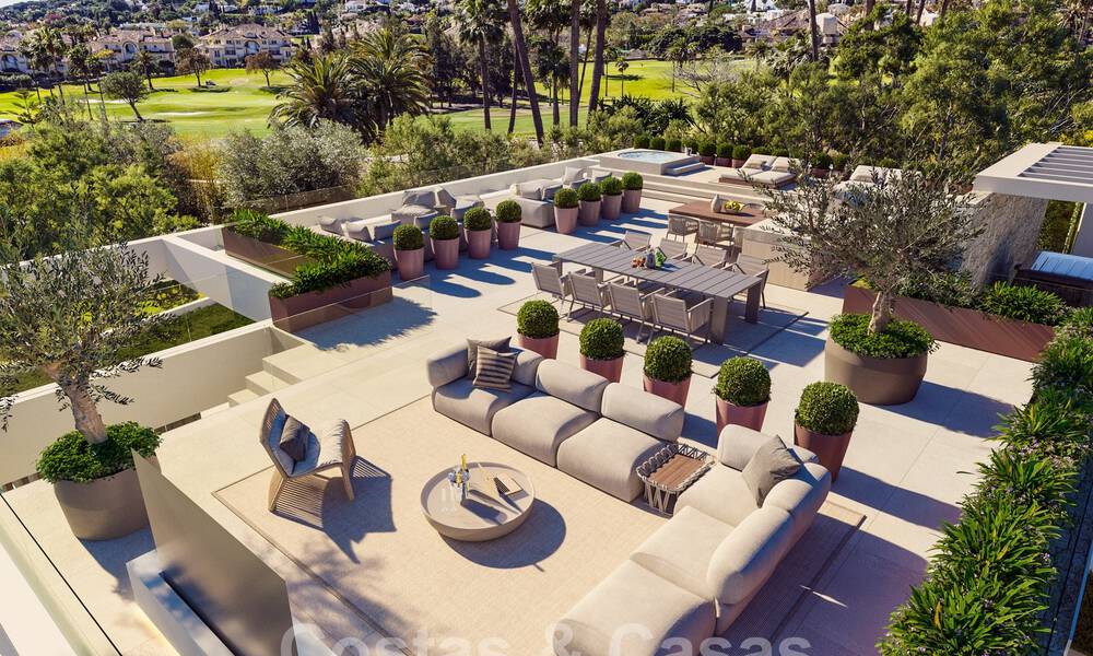 Nueva y ultramoderna villa de lujo en venta con diseño arquitectónico, en primera línea de golf de Los Naranjos en Nueva Andalucía, Marbella 58908
