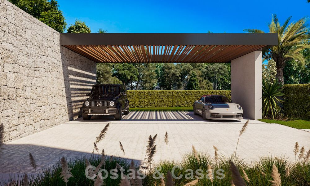 Villa de diseño vanguardista en venta con numerosas comodidades de lujo, rodeada de campos de golf en Nueva Andalucía, Marbella 46018