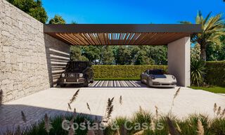 Villa de diseño vanguardista en venta con numerosas comodidades de lujo, rodeada de campos de golf en Nueva Andalucía, Marbella 46018 