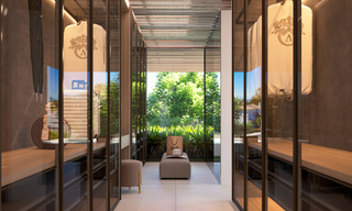 Villa de diseño vanguardista en venta con numerosas comodidades de lujo, rodeada de campos de golf en Nueva Andalucía, Marbella 46026 