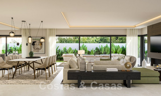 Elegantes y modernas villas de nueva construcción en venta con vistas panorámicas cerca del golf en el valle de Mijas en la Costa del Sol 45707 