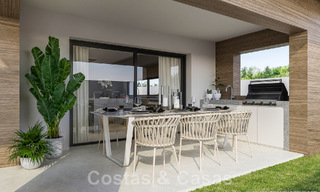 Elegantes y modernas villas de nueva construcción en venta con vistas panorámicas cerca del golf en el valle de Mijas en la Costa del Sol 49052 