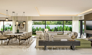 Elegantes y modernas villas de nueva construcción en venta con vistas panorámicas cerca del golf en el valle de Mijas en la Costa del Sol 49055 
