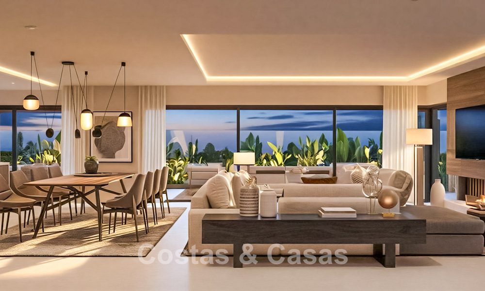 Elegantes y modernas villas de nueva construcción en venta con vistas panorámicas cerca del golf en el valle de Mijas en la Costa del Sol 795606