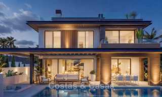 Elegantes y modernas villas de nueva construcción en venta con vistas panorámicas cerca del golf en el valle de Mijas en la Costa del Sol 795609 