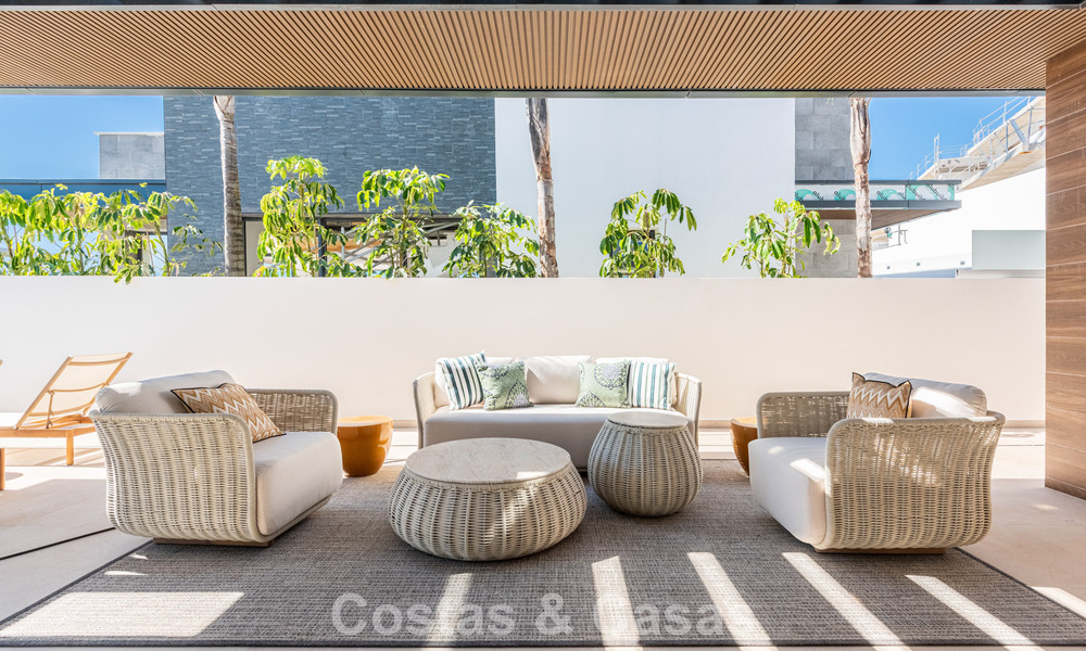 Elegantes y modernas villas de nueva construcción en venta con vistas panorámicas cerca del golf en el valle de Mijas en la Costa del Sol 797832