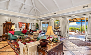 Formidable villa familiar mediterránea en venta con vistas panorámicas en un complejo de golf prestigioso en Benahavis - Marbella 45796 