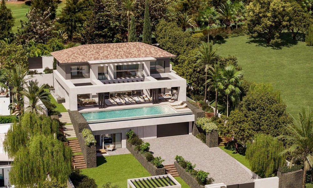 Villa de lujo de arquitectura contemporánea en venta a poca distancia del Club de Golf La Quinta en Benahavis - Marbella 45752