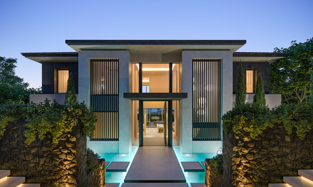 Villa de lujo de arquitectura contemporánea en venta a poca distancia del Club de Golf La Quinta en Benahavis - Marbella 45761