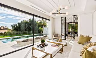 Villa de diseño en venta rodeada de campos de golf en el valle de Nueva Andalucía, Marbella 48758 