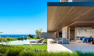Majestuosa y contemporánea villa de nueva construcción en venta con sublimes vistas al mar en las colinas de La Quinta en Benahavis - Marbella 46440 