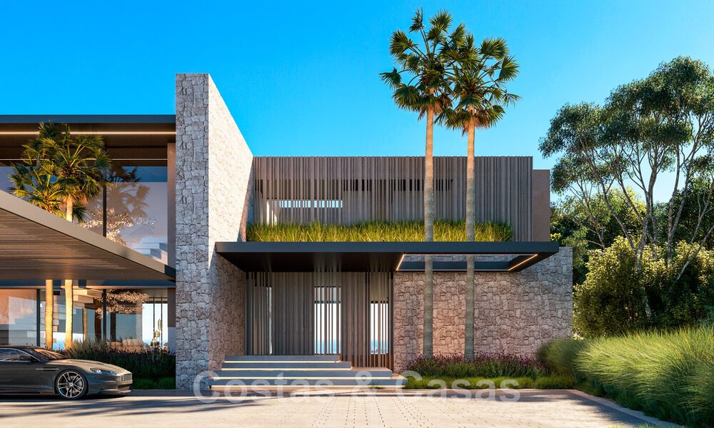 Majestuosa y contemporánea villa de nueva construcción en venta con sublimes vistas al mar en las colinas de La Quinta en Benahavis - Marbella 46446