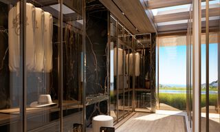 Majestuosa y contemporánea villa de nueva construcción en venta con sublimes vistas al mar en las colinas de La Quinta en Benahavis - Marbella 46449 