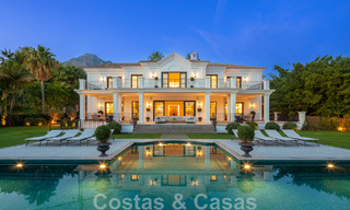 Espectacular villa de lujo en venta de estilo arquitectónico mediterráneo en la prestigiosa urbanización Sierra Blanca en la Milla de Oro de Marbella 46266 