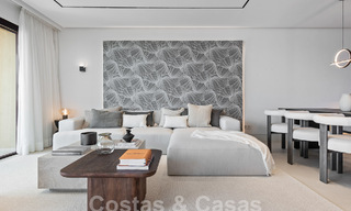 Amplio apartamento reformado en venta en un complejo de playa con vistas panorámicas al mar, en la Nueva Milla de Oro entre Marbella y Estepona 54921 