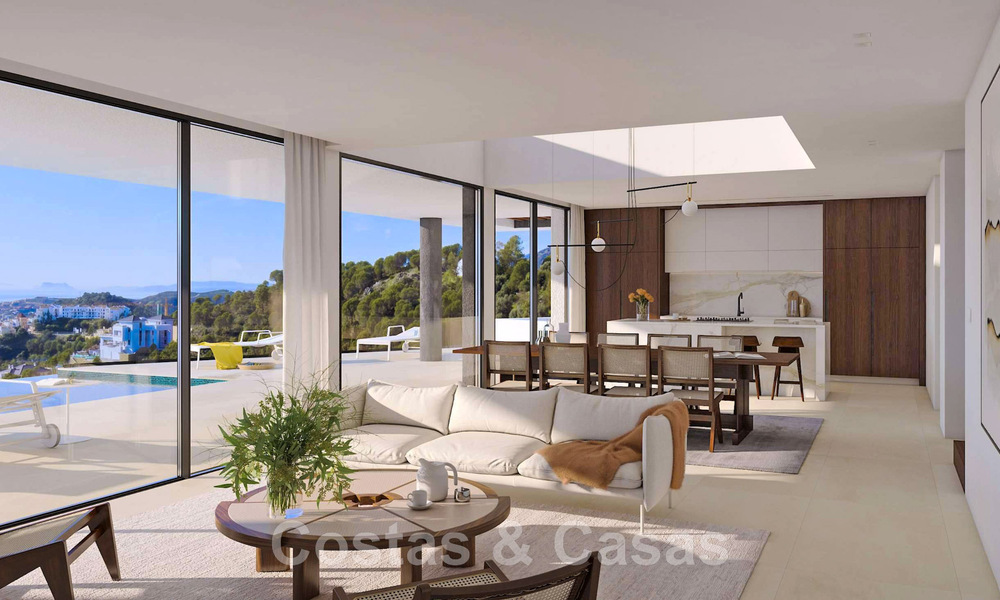 Villa de nueva construcción de un proyecto exclusivo en venta en una ubicación privilegiada, en las colinas de Benahavis - Marbella 46335