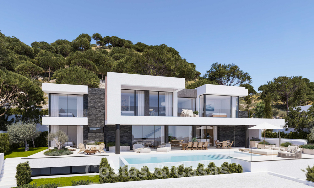 Villa de nueva construcción de un proyecto exclusivo en venta en una ubicación privilegiada, en las colinas de Benahavis - Marbella 46357