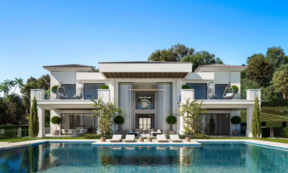 2 Magistrales villas de lujo en venta, en primera línea de Los Flamingos Golf en Marbella - Benahavis 46488
