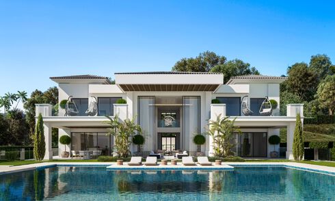 Nuevo en el mercado! 2 Magistrales villas de lujo en venta, en primera línea de Los Flamingos Golf en Marbella - Benahavis 46488