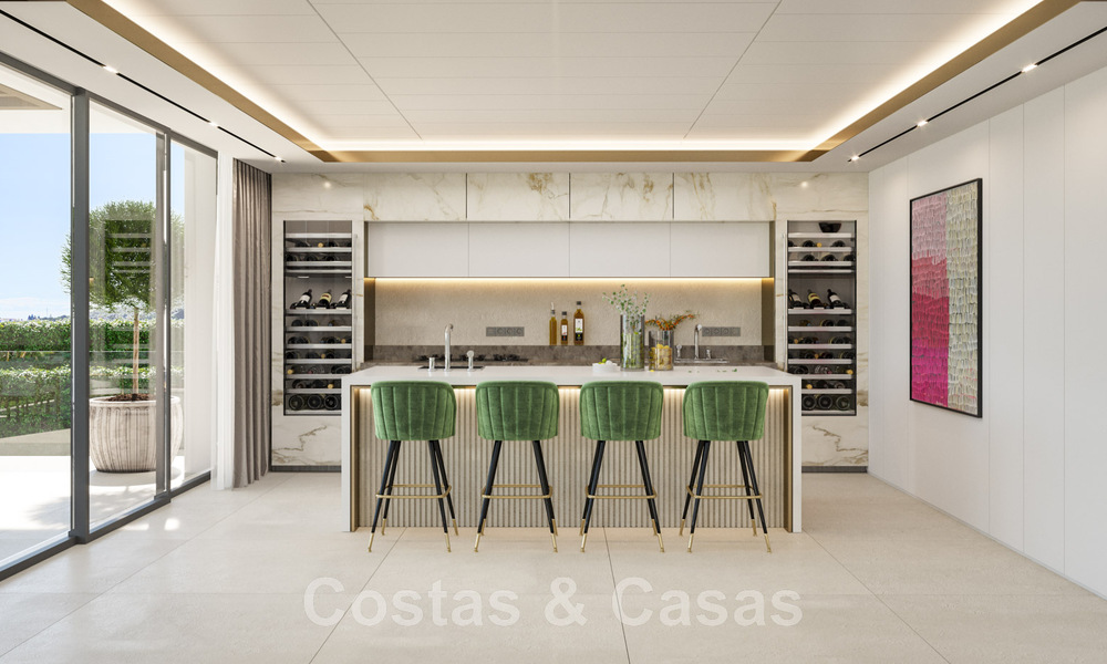 2 Magistrales villas de lujo en venta, en primera línea de Los Flamingos Golf en Marbella - Benahavis 46490