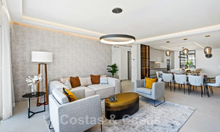 Moderno ático renovado de 4 dormitorios en venta con sublimes vistas al mar en una comunidad cerrada en Benahavis - Marbella 47128 