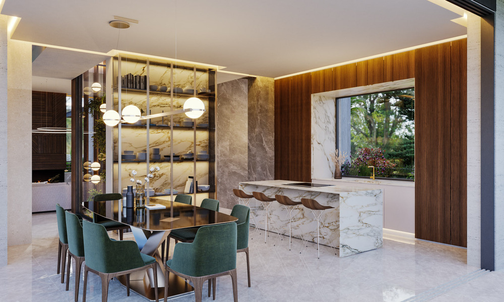 Nueva villa de diseño en venta con arquitectura moderna e impresionantes vistas al mar en la codiciada Milla de Oro de Marbella 47089